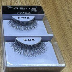 The Creme Shop 100% Human Hair Eyelashes # 747 M Black
